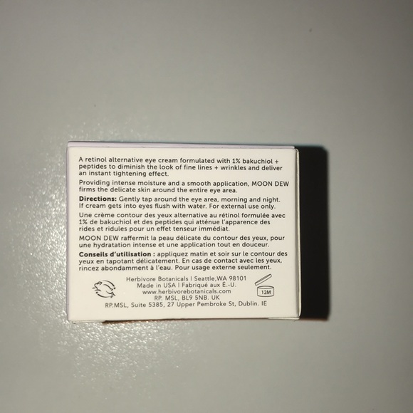 New Herbivore Moon Dew Alternative Firming Eye Cream .5oz - Picture 4 of 4